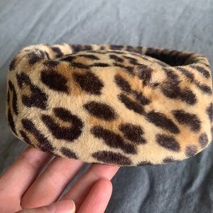 Vintage Leopard Pillbox Hat
